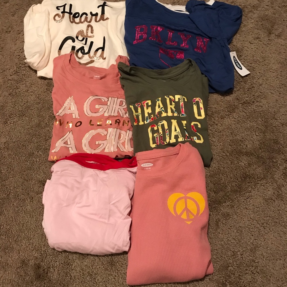 old navy girls shirt bundle!